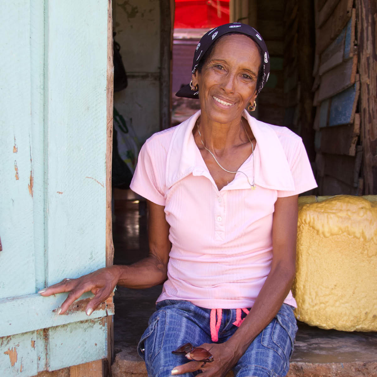 Cuban Woman At Door