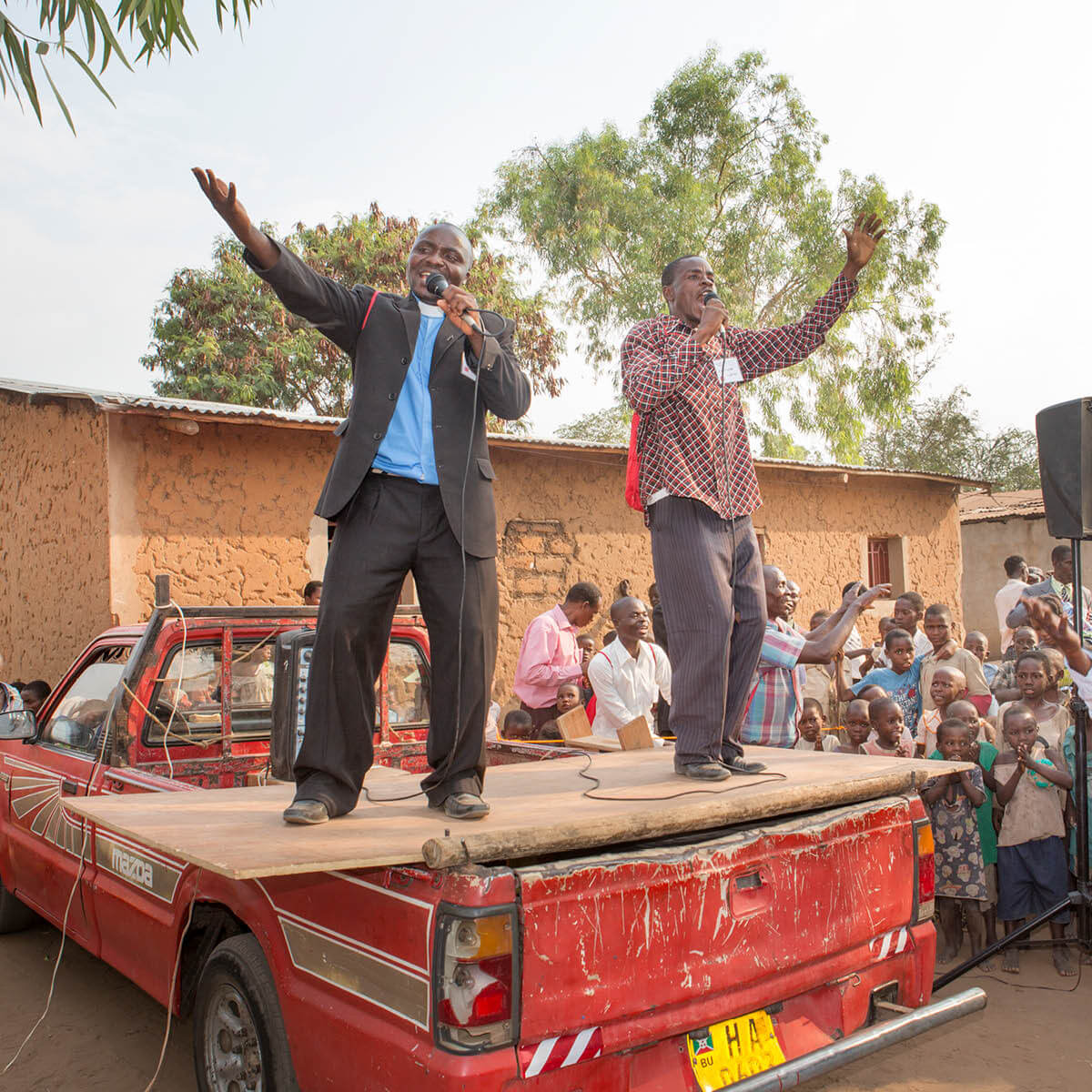 Preaching In Burundi